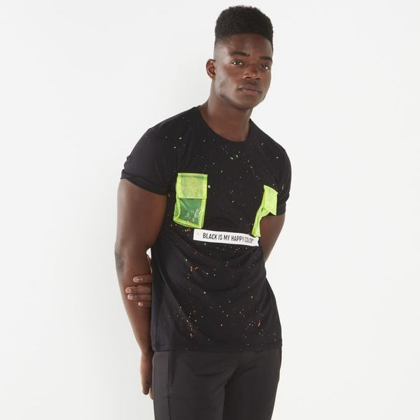 Neon Pollock T-Shirt with Neon Utility Pockets