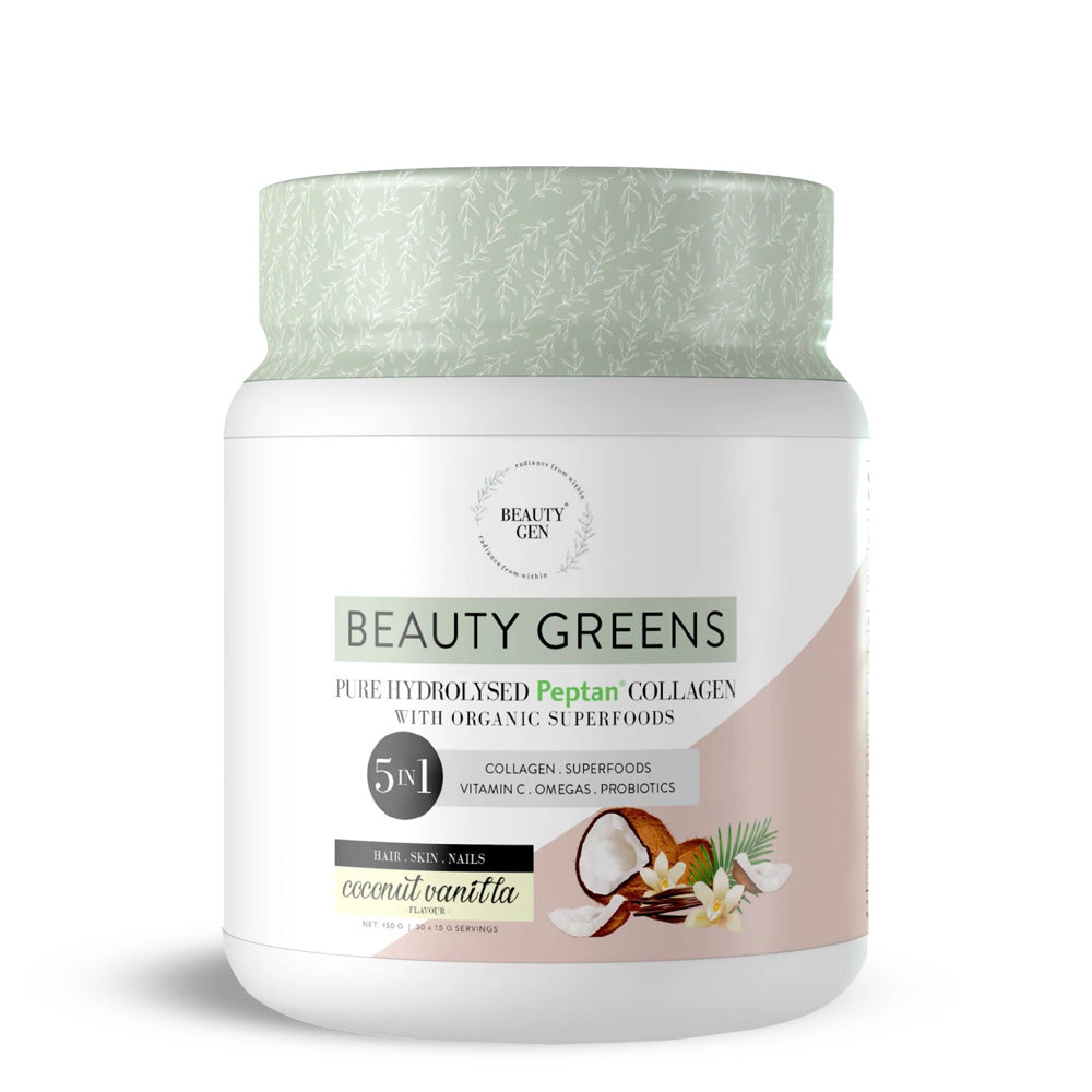 Beauty Greens Collagen 5 in 1 Supplement Tub